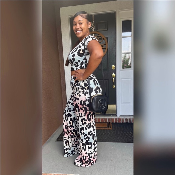 Colorful Spotted Two Piece Set - Picture 2 of 3